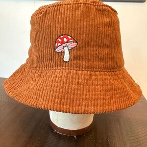 Mushroom Corduroy Bucket Hat